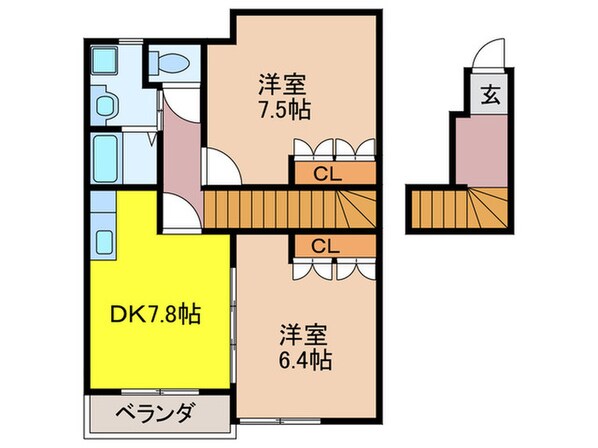 エバ－プレイスⅢの物件間取画像